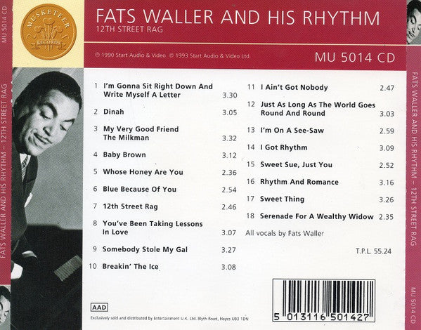 Fats Waller & His Rhythm : 12th Street Rag (CD, Comp)