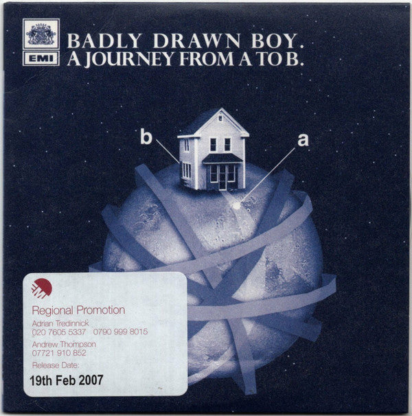 Badly Drawn Boy : A Journey From A To B (CD, Single, Promo)