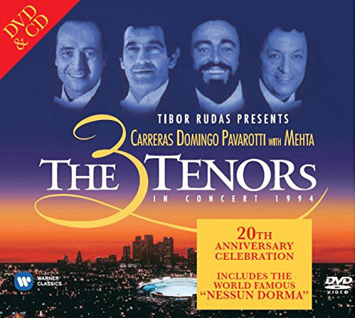 José Carreras, Placido Domingo, Luciano Pavarotti With Zubin Mehta : The 3 Tenors In Concert 1994  (Comp, 20T + CD, Album, RE, RM + DVD-V)