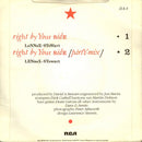 Eurythmics : Right By Your Side (7", Single)