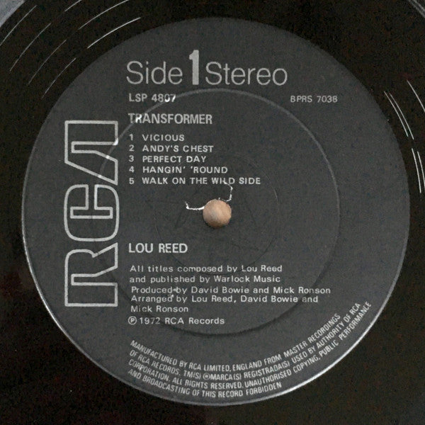 Lou Reed : Transformer (LP, Album, RE)
