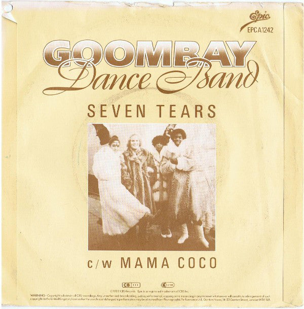 Goombay Dance Band : Seven Tears (7", Single, Blu)