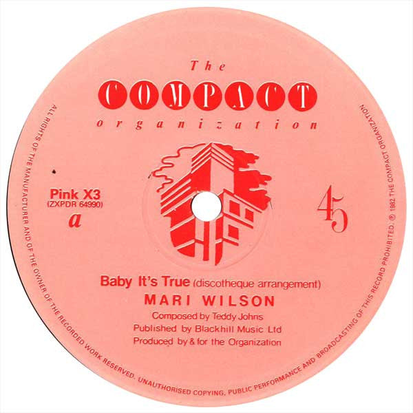 Mari Wilson : Baby It's True (12")