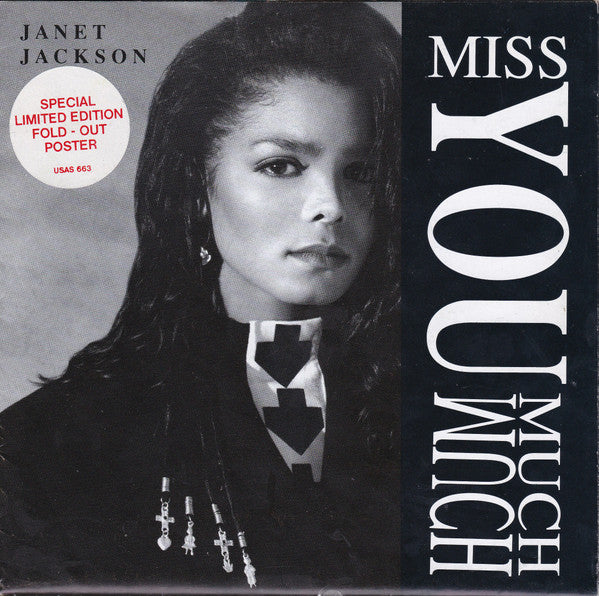 Janet Jackson : Miss You Much (7", Single, Ltd, Pos)