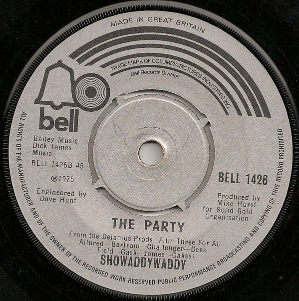 Showaddywaddy : Three Steps To Heaven (7", Single)