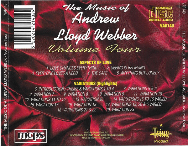 Andrew Lloyd Webber : The Music Of Andrew Lloyd Webber Volume Four (CD, Album)