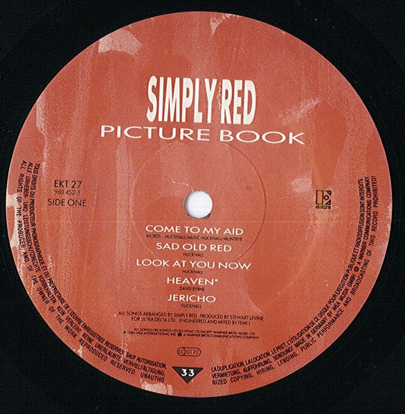 Simply Red : Picture Book (LP, Album)