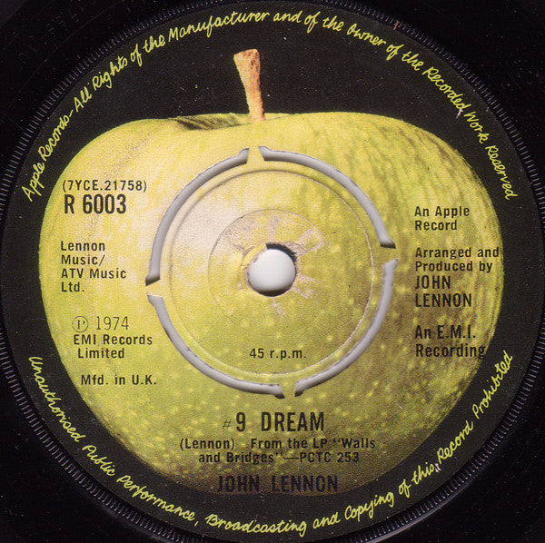 John Lennon : #9 Dream (7", Single)