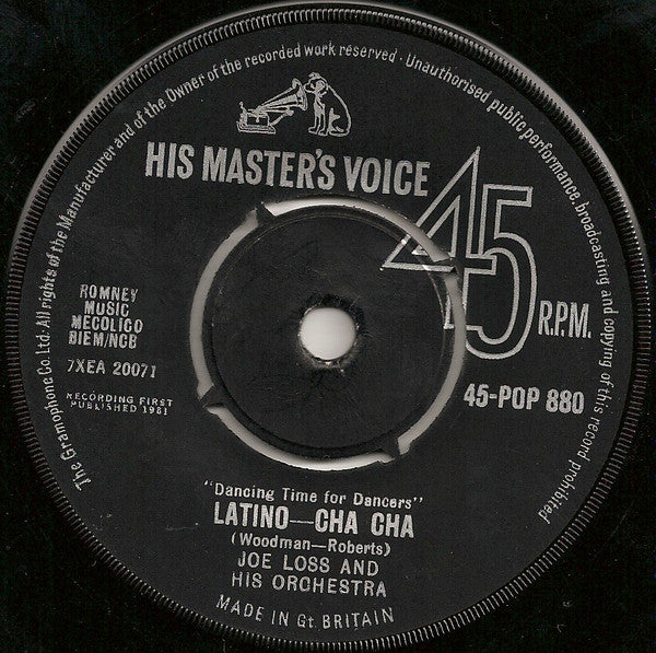 Joe Loss & His Orchestra : Wheels-Cha Cha (7", RP, Pus)