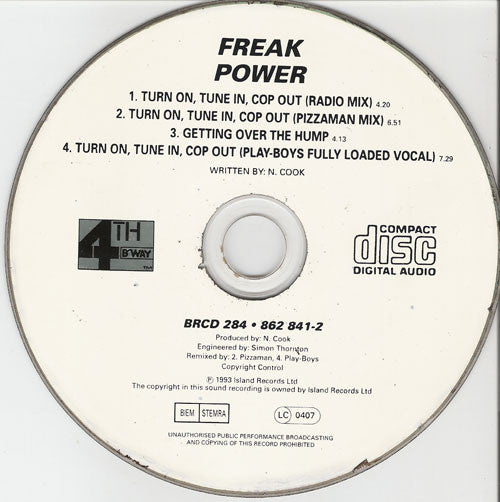 Freak Power : Turn On, Tune In, Cop Out (CD, Maxi)