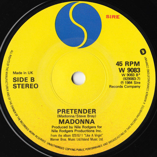 Madonna : Material Girl (7", Single, Mat)