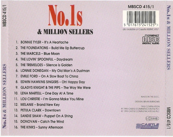Various : No.1s & Million Sellers - Volume One (CD, Comp)