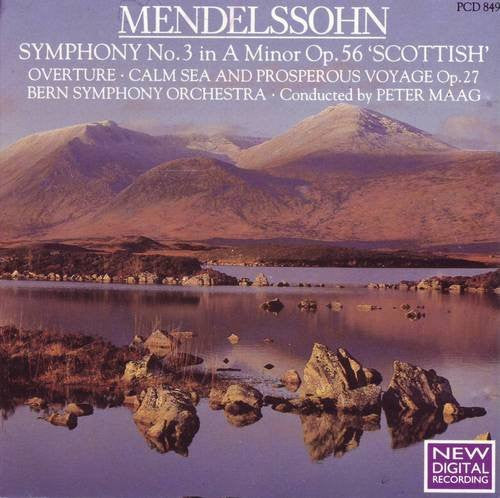 Felix Mendelssohn-Bartholdy - Peter Maag, Berner Symphonieorchester : Symphony No. 3 in A Minor Op. 56 'Scottish' / Overture: Calm Sea And Prosperous Voyage Op. 27 (CD, Album)