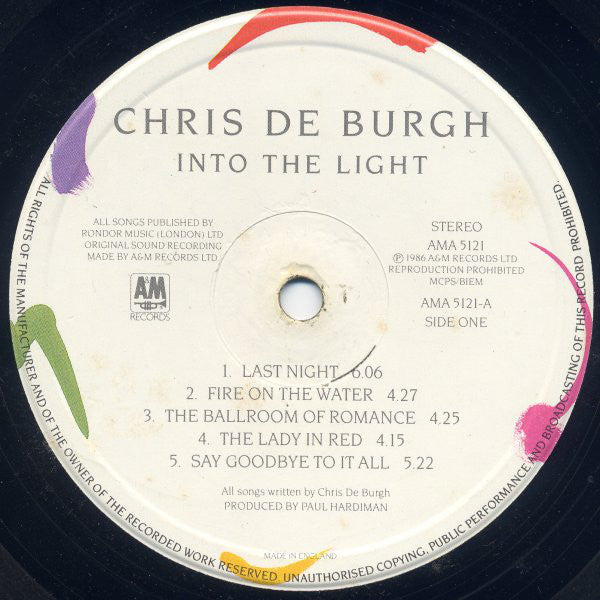 Chris de Burgh : Into The Light (LP, Album)