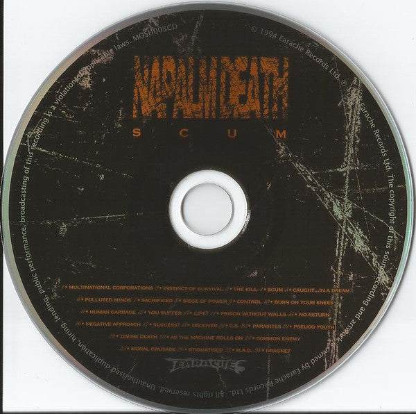 Napalm Death : Scum (CD, Album, RE)