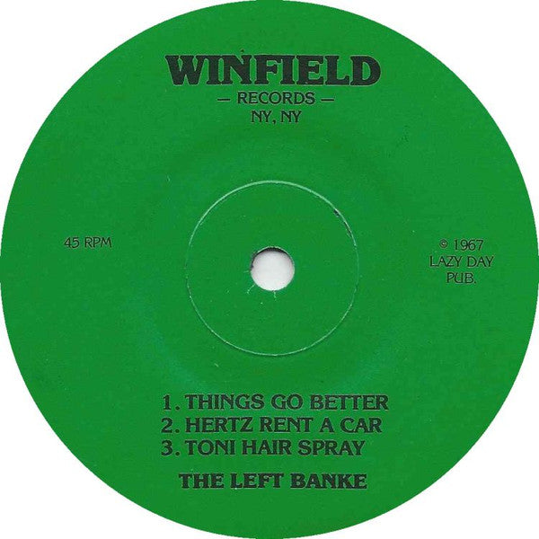 The Left Banke : Things Go Better / Hertz Rent-A-Car / Toni Hairspray (7", Unofficial)