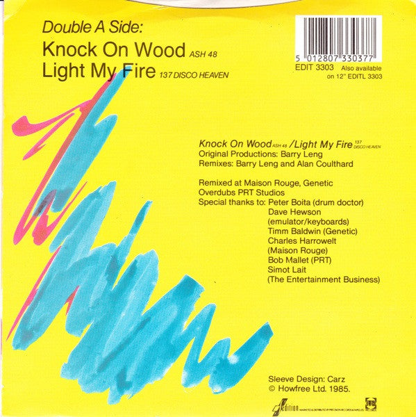 Amii Stewart : Knock On Wood (Ash 48) / Light My Fire (137 Disco Heaven) (7", Single)