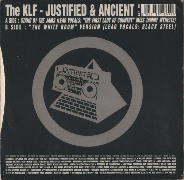 The KLF : Justified & Ancient (7", Single)