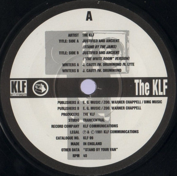 The KLF : Justified & Ancient (7", Single)