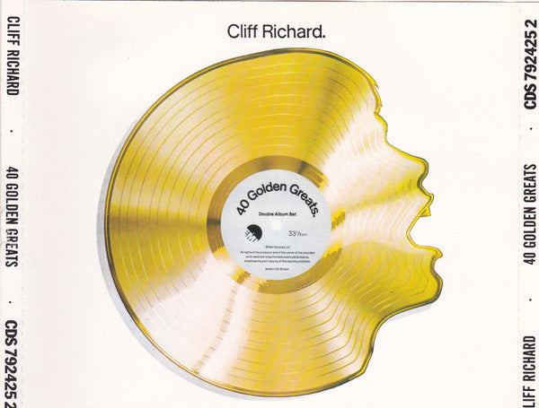 Cliff Richard : 40 Golden Greats (2xCD, Comp)