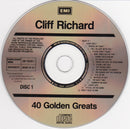 Cliff Richard : 40 Golden Greats (2xCD, Comp)