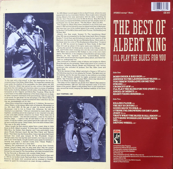 Albert King : I'll Play The Blues For You, The Best Of (LP, Comp, Mono)