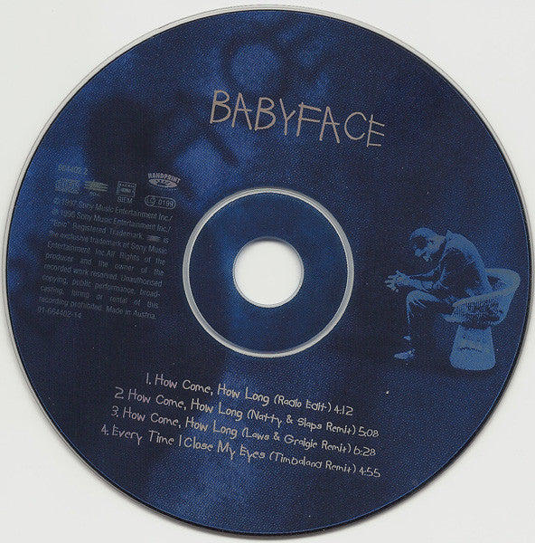 Babyface Featuring Stevie Wonder : How Come, How Long (CD, Maxi)