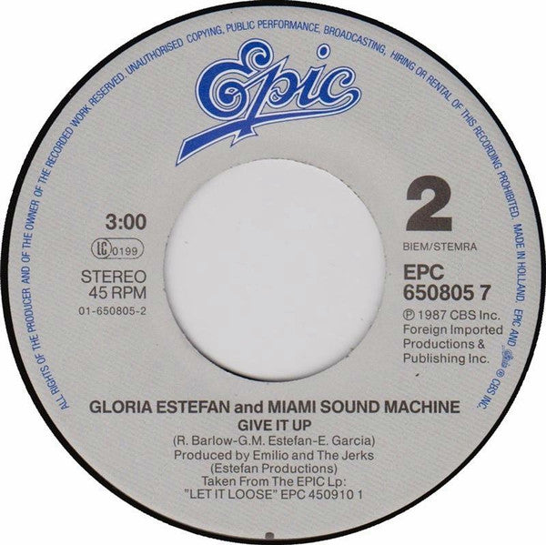 Miami Sound Machine : Rhythm Is Gonna Get You (7", Single)