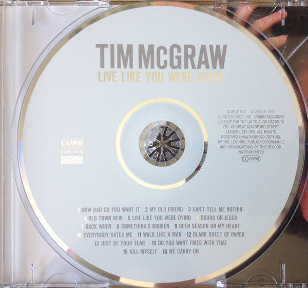 Tim McGraw : Live Like You Were Dying (CD, Album)