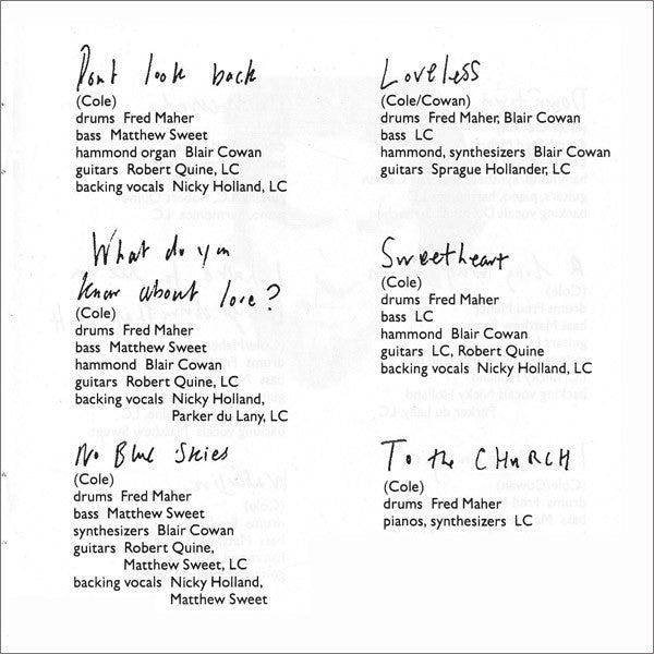 Lloyd Cole : Lloyd Cole (CD, Album, PDO)