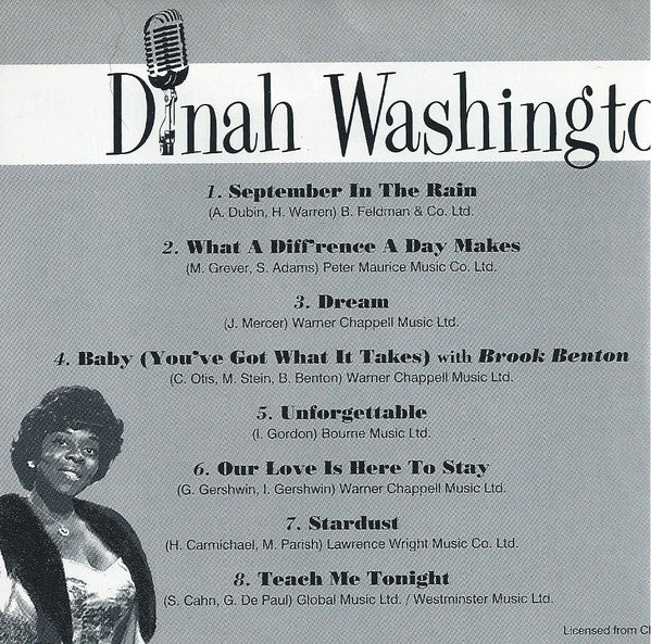 Dinah Washington : Greatest Hits (CD, Comp)