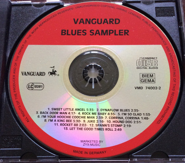 Various : Vanguard Blues Sampler (CD, Album, Comp, Smplr)