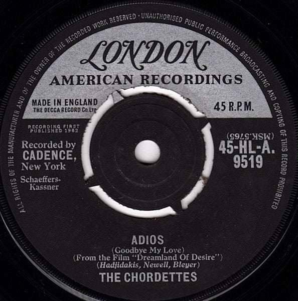 The Chordettes : The White Rose Of Athens (7", Single)