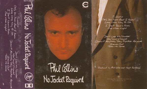 Phil Collins : No Jacket Required (Cass, Album, Whi)