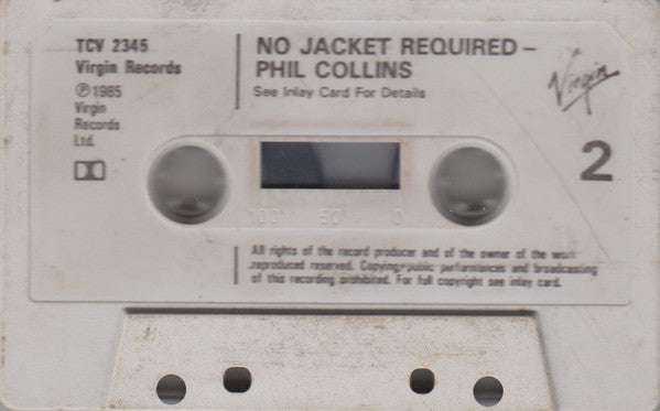 Phil Collins : No Jacket Required (Cass, Album, Whi)