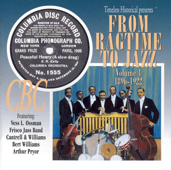 Various : From Ragtime To Jazz - Volume 4, 1896-1922 (CD, Comp)