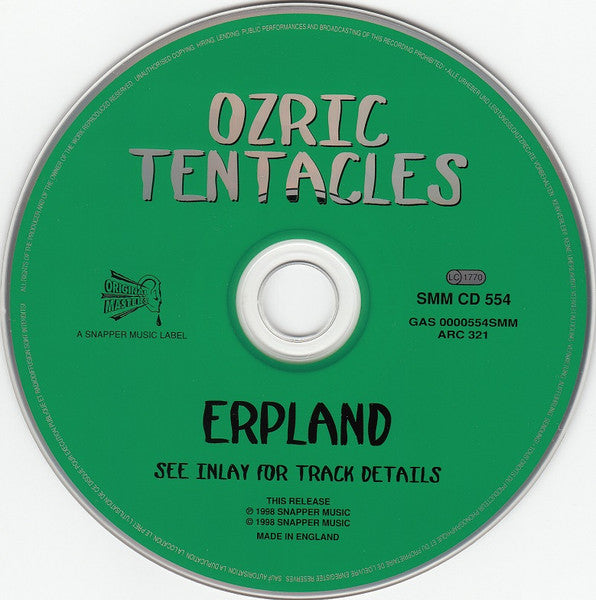 Ozric Tentacles : Erpland (CD, Album, RE)