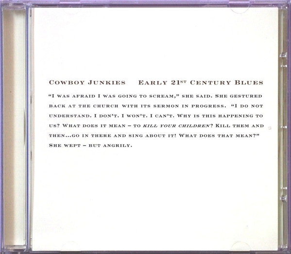 Cowboy Junkies : Early 21st Century Blues (CD, Album)