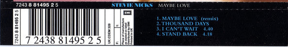 Stevie Nicks : Maybe Love (CD, Single, CD2)