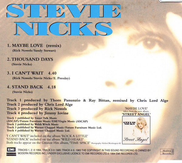 Stevie Nicks : Maybe Love (CD, Single, CD2)