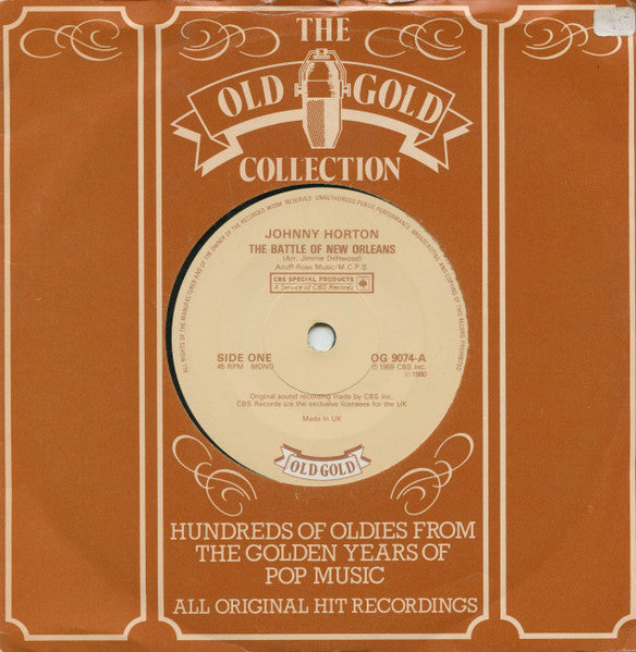 Johnny Horton / Stonewall Jackson : The Battle Of New Orleans  /  Waterloo (7", Single)