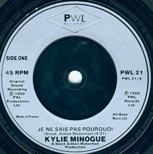 Kylie Minogue : Je Ne Sais Pas Pourquoi / Made In Heaven (7", Single, Sil)