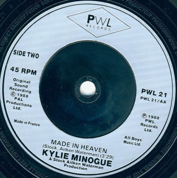 Kylie Minogue : Je Ne Sais Pas Pourquoi / Made In Heaven (7", Single, Sil)