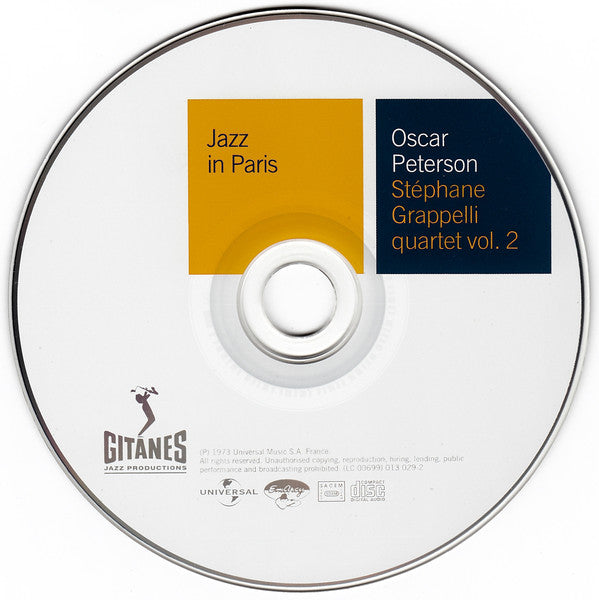 Oscar Peterson - Stéphane Grappelli Quartet : Oscar Peterson - Stéphane Grappelli Quartet Vol. 2 (CD, Album, RE, RM)