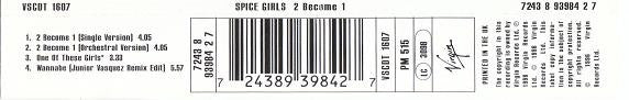 Spice Girls : 2 Become 1 (CD, Single)