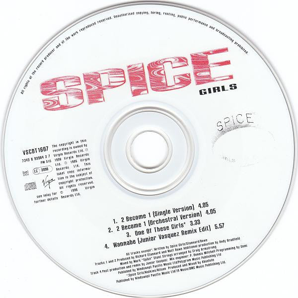 Spice Girls : 2 Become 1 (CD, Single)