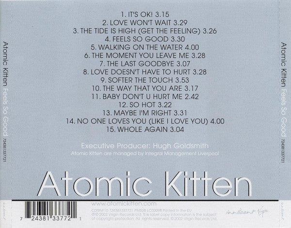 Atomic Kitten : Feels So Good (CD, Album)