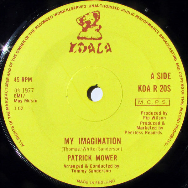 Patrick Mower : My Imagination (7", Single)