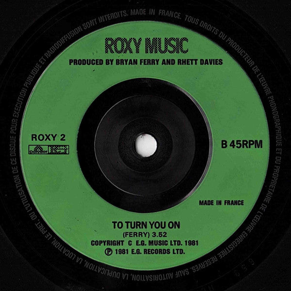 Roxy Music : Jealous Guy (7", Single, Sol)