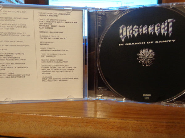 Onslaught (2) : In Search Of Sanity (CD, Album, RE)